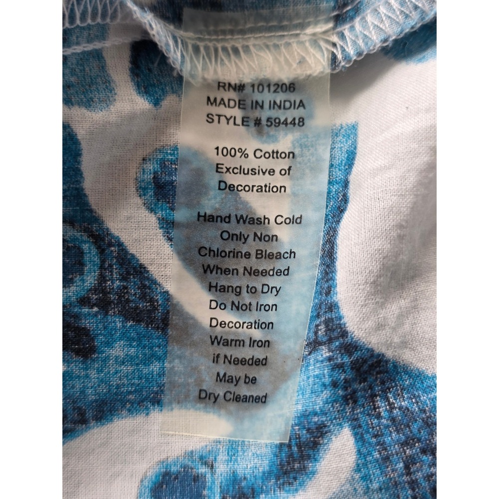 Soft Surroundings Plus Size Tunic Dress Seychelles Fish Coral 1X Beaded Hem - Picture 12 of 13